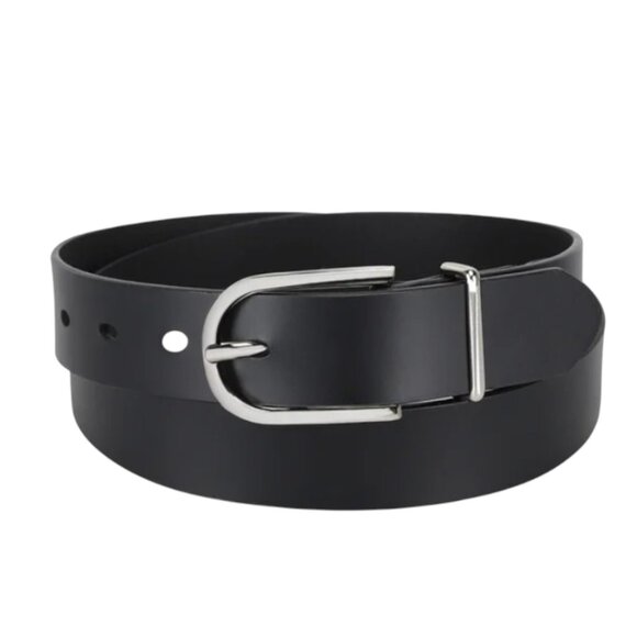 NEW Sam Edelman Leather Belt | Black - Picture 1 of 5